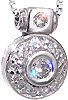 1/2 ct Diamond Halo Pendant - Unique Gifts