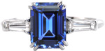 Design 1158 - Sapphire Engagement Rings - Blue Sapphire, Baguette