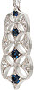 Midnight Stars Sapphire Pendant - Color Pendants