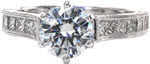 Roma - New Engagement Rings - Hand Engraved, Princess Channel, Pave
