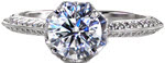 Rhapsody - New Engagement Rings - Micro Pave, Knife Edge