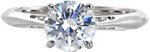 Classic Filigree - Round Engagement Rings - Filigree, Solitaire