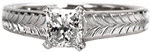 Princess Whisper - New Engagement Rings - Whisper, Hand Engraved, Princess Cut
