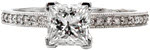 Princess Pave Petite - New Engagement Rings