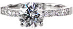 Emotion - Round Engagement Rings