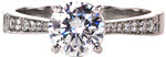 Classique - Round Engagement Rings - Pave
