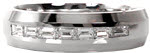 Whitestone - Gents Wedding Bands