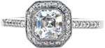 Royal Asscher Enchantment - New Engagement Rings - Enchantment, Asscher, Halo, Pave