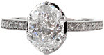 Design 1758 - Custom Design Rings - Oval, Pave Petite