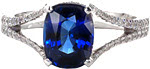 Royal Blue - Fancy Shape Engagement Rings