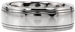 Double Pinstripe - Gents Wedding Bands