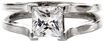 Cathedral - New Engagement Rings - Split Shank, Princess Cut