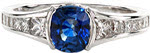 Design 1956 - Custom Design Rings - Sapphire, Half Bezel, Princess Channel