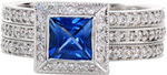 Austene - Sapphire Engagement Rings - Bezel, Sapphire, Elegante
