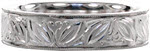Design 1991 - New Wedding Bands - Hand Engraved, Leaf