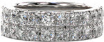 Design 2084 - Diamond Wedding Bands - Hand Engraved, Filigree