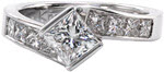 Design 2088 - Contemporary Engagement Rings - Motion Channel, Half Bezel