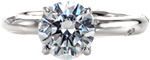 Azure - Contemporary Engagement Rings - Flush Set