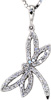 Diamond Dragonfly Pendant - Diamond Pendants