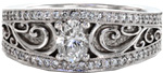 Design 2185 - Antique Engagement Rings - Arabella, Oval