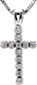 Petite Diamond Cross - Diamond Pendants