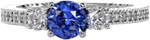 Design 2203 - Sapphire Engagement Rings - Three Stone, Sapphire
