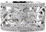 Belladonna - Unique Wedding Bands - Belladonna, Heirloom Band