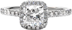 Design 2249 - Micro Pavé Engagement Rings - Halo, Hand Cut Pave