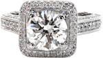 Firenze - Halo Engagement Rings - Firenze, Passion, Micro Pave, Halo