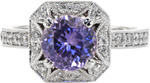 Design 2259 - Sapphire Engagement Rings - Lotus, Purple Sapphire