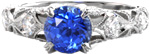 Design 2269 - Sapphire Engagement Rings - Stella, Blue Sapphire, Saint Tropez