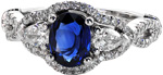 Design 2290 - Custom Design Rings - Venus, Blue Sapphire