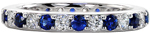 Sapphire Eterno - Eternity Bands - Eternity Band, Blue Sapphire