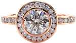 Design 2310 - Custom Design Rings - Round Halo, Full Bezel