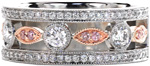 Dolce - Diamond Wedding Bands - Dolce, Heirloom Band, Two Tone