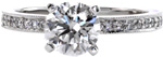 Euro Pave Petite - Micro Pavé Engagement Rings