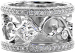 Kristin Marie - Micro Pavé Engagement Rings - Nic and Alex, Heirloom Band, Filigree