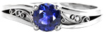 Design 2386 - Custom Design Rings - Desiree, Motion, Filigree, Sapphire
