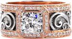 Jesse - Halo Engagement Rings - Halo, Arabella, Rose Gold