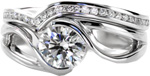 Motion Channel Band - Diamond Wedding Bands
