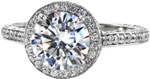 Allegro - Halo Engagement Rings - Halo, Micro Pave