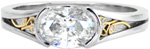 Dreams - Filigree Engagement Rings - Ruth Elaine, Desiree, Half Bezel