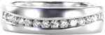 Virage - Eternity Bands - Channel, Sandblast Finish