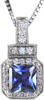 Art Deco Sapphire Pendant - Color Pendants