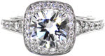 Design 2460 - Halo Engagement Rings - Amante, Halo