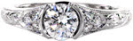 Design 2462 - Custom Design Rings - Seville, Hand Engraved