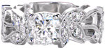 Design 2471 - Antique Engagement Rings - Ivy, Cushion Cut