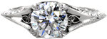 Bonita - Hand Engraved Engagement Rings - Marseille, Hand Engraved, Filigree, Bonita