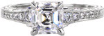 Design 2479 - Hand Engraved Engagement Rings - Barcelona, Vera, Asscher, Hand Engraved, Filigree