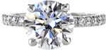 Design 2484 - Micro Pavé Engagement Rings - Jolie, Hand Cut Pave